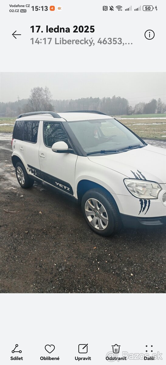 Škoda Yeti TDI 4x4 -103kw