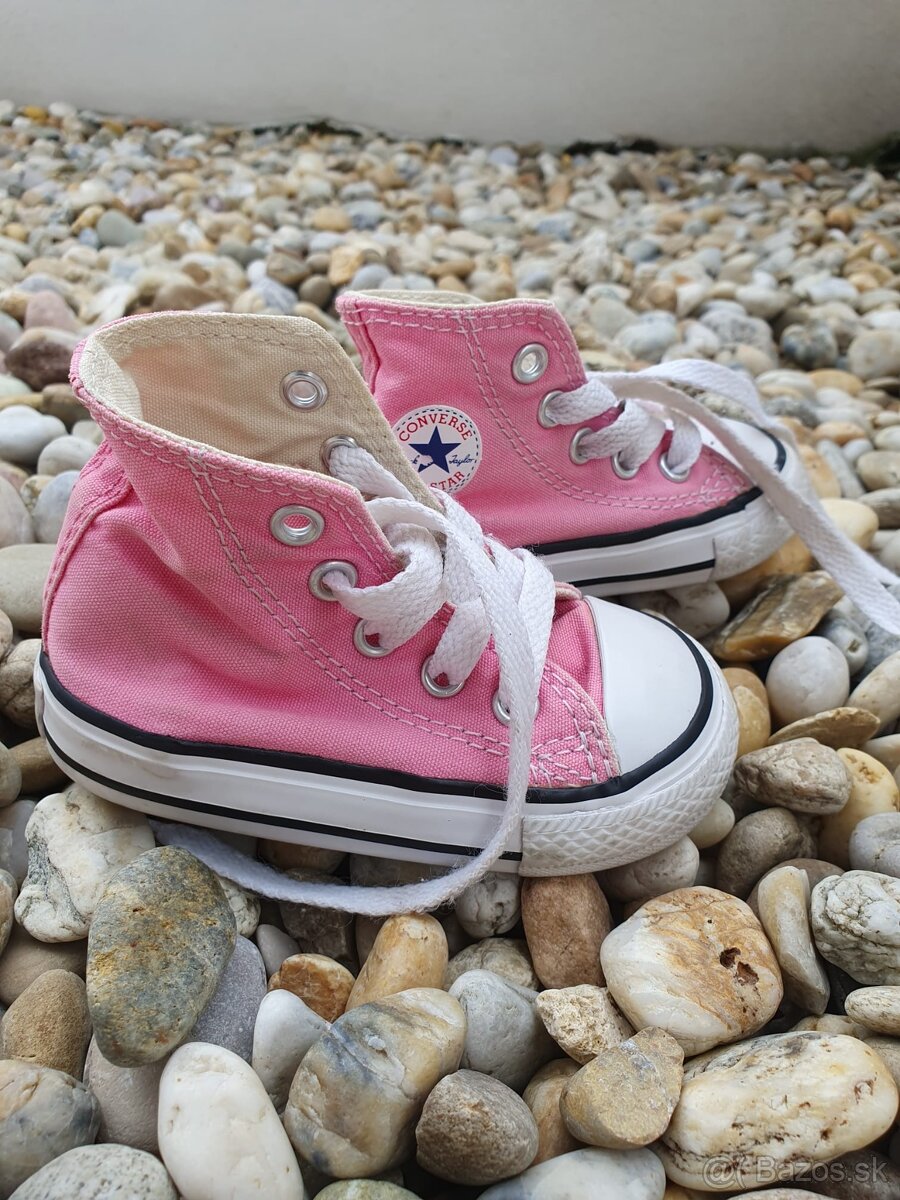 CONVERSE tenisky ružová/biela veľkosť 20