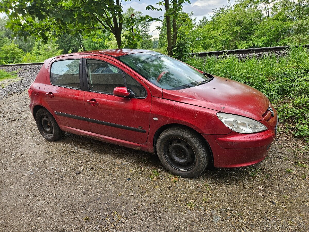 Peugeot 307 2,0hdi 79kw NEPOJAZDNE