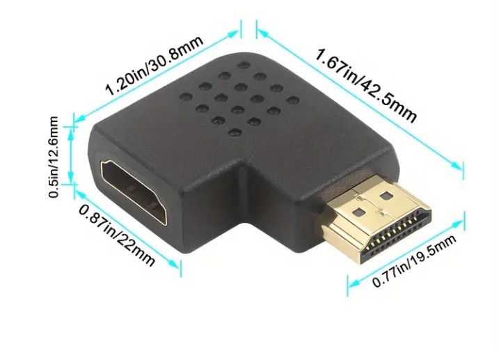 Adapter HDMI/HDMI 90st