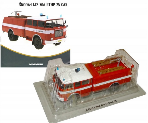 Škoda Liaz 706 RTH Hasiči + časopis 1:43