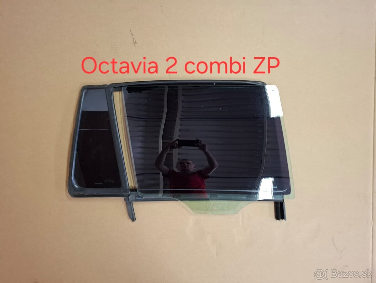 sklo dverí Octavia 2 combi ZP fólia