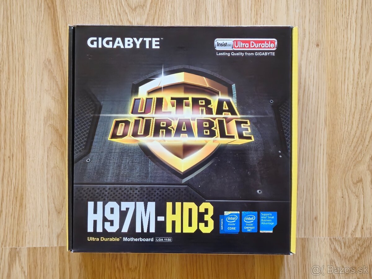 Gigabyte H97M-HD3 (+CPU, RAM, M.2 NVMe adapter, chladic)