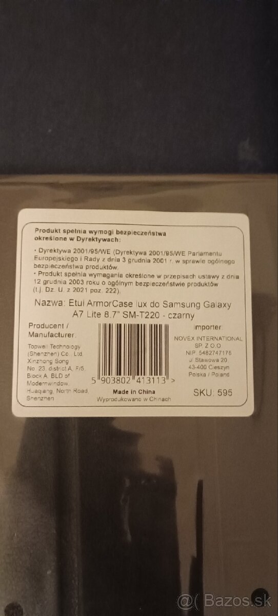 Predám obal na tablet Samsung Galaxy A7 lite