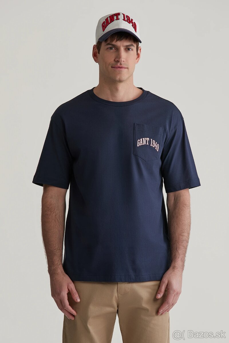 Nové tričko Gant (gant pocket graphic tshirt evening blue)