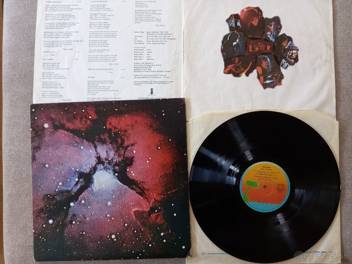 KING  CRIMSON  „Islands“ /Polydor 1971/+orig. vnut ob/texty