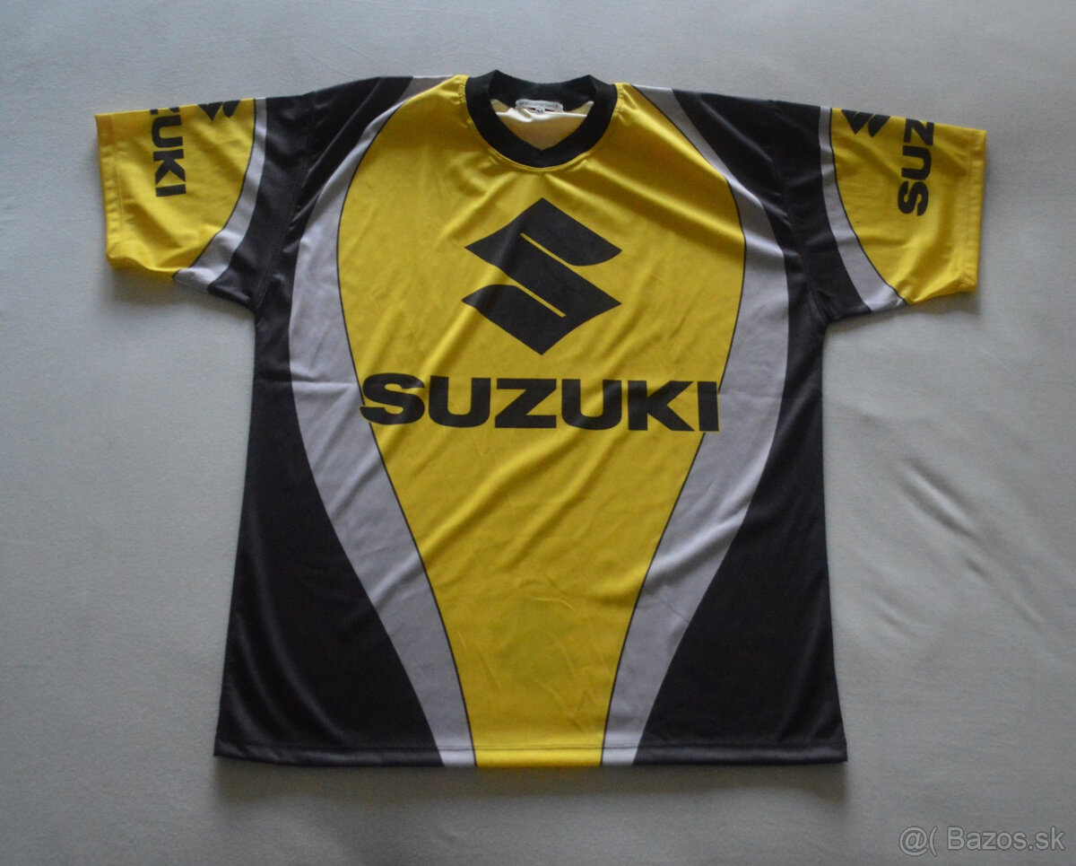triko tričko s krátkym rukávom Suzuki žlté