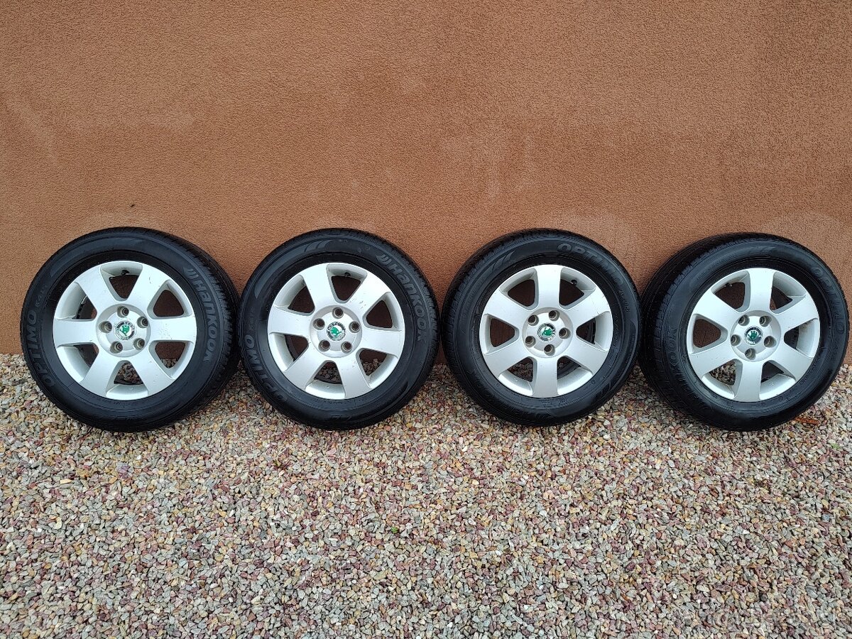 Predám kolesá Škoda 5x112 r15