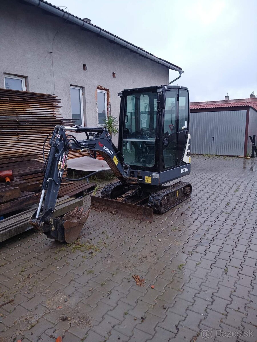 zlacnené Minibagr 1,6t Schaeff TC16-2 /YANMAR/ 810mth