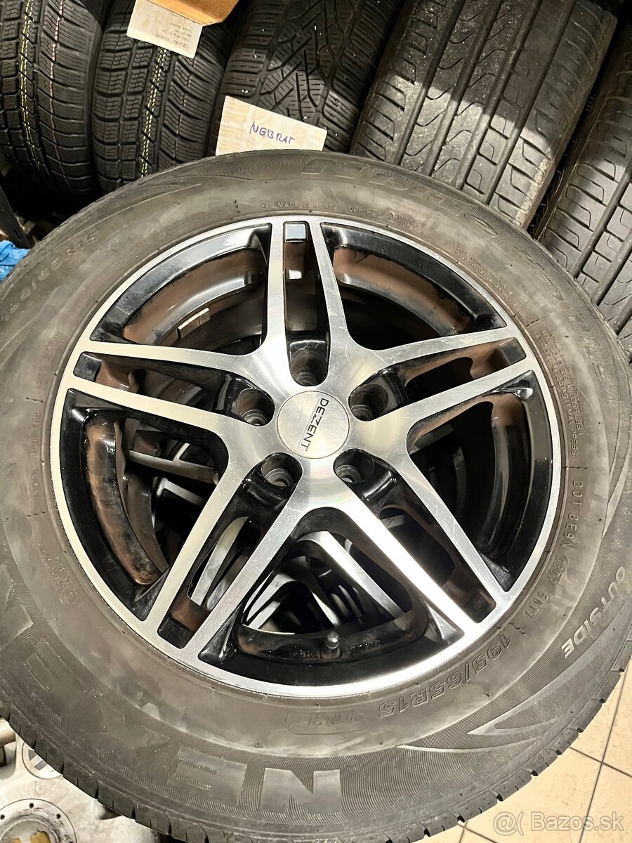 Alu disky Dezent R15 , Pneu 195/65 R15 ET 38