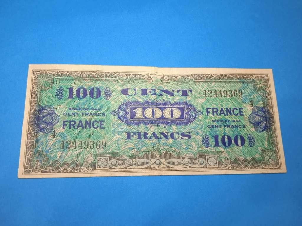 Bankovka FRANCIE - 100 Francs 1944