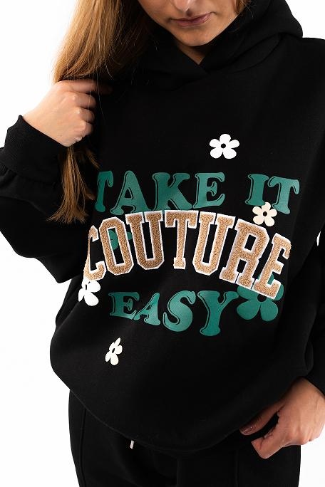 Nová  Mikina TAKE IT EASY GRAPHIC OVERSIZED HOODIE veľkosť M