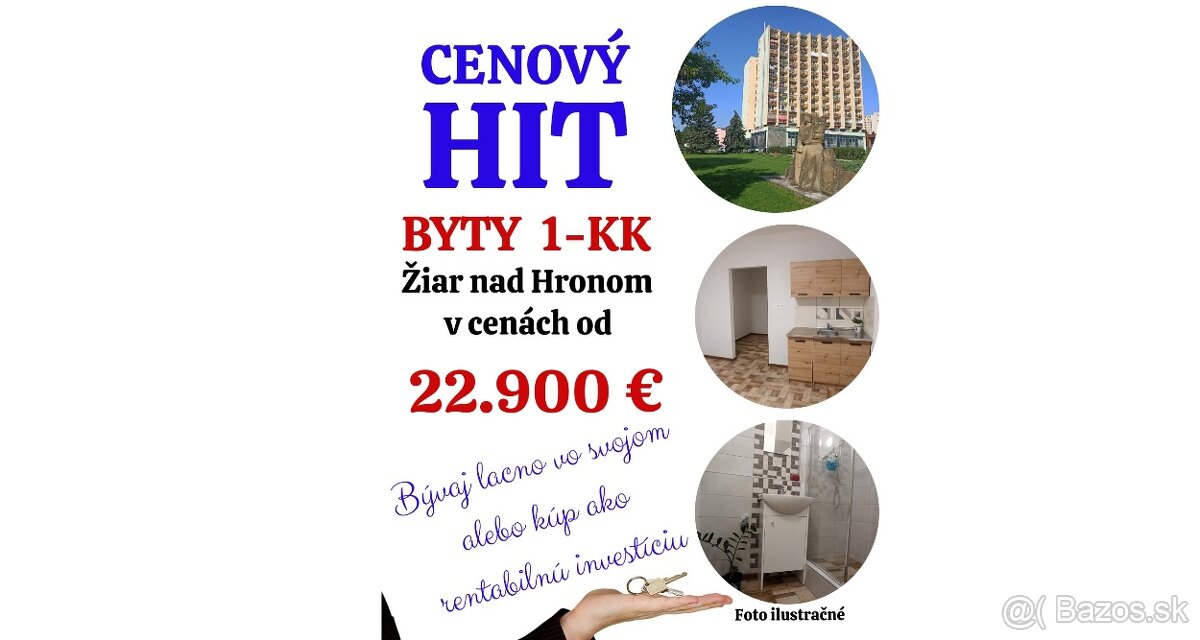 Byty / garsónky na predaj