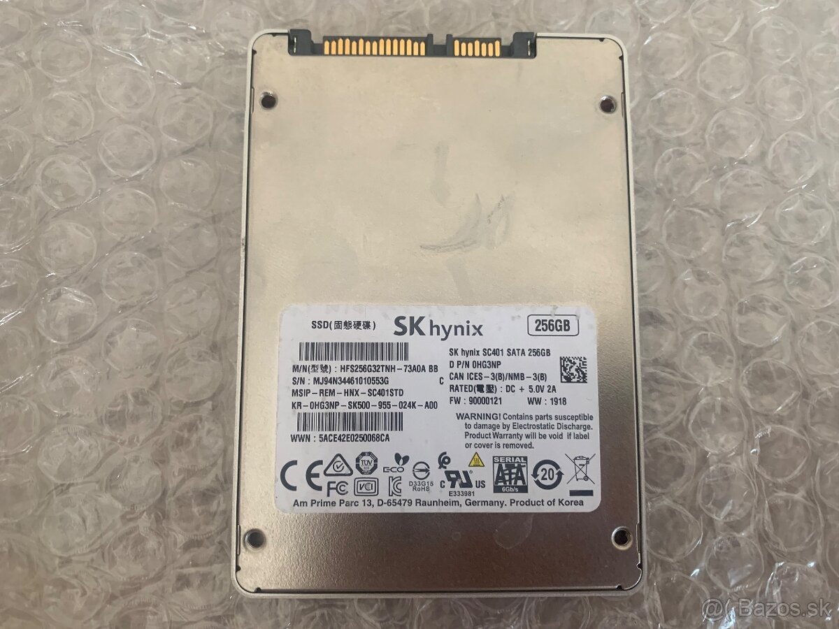 SK Hynix SATA SSD 256GB HFS256G32TNH-73A0A