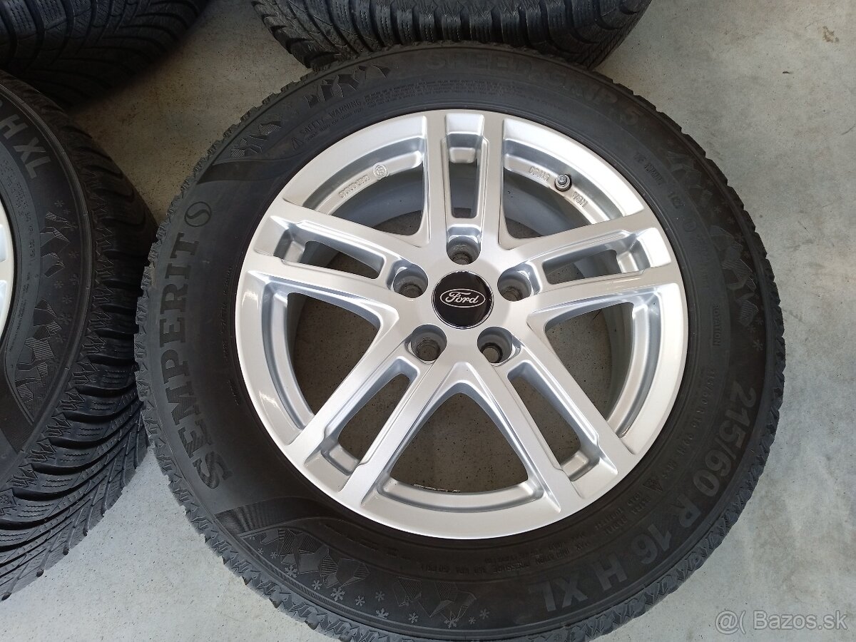 Predam zimne ALU 5x108 R16 6,5J ET50 DEZENT FORD S-MAX