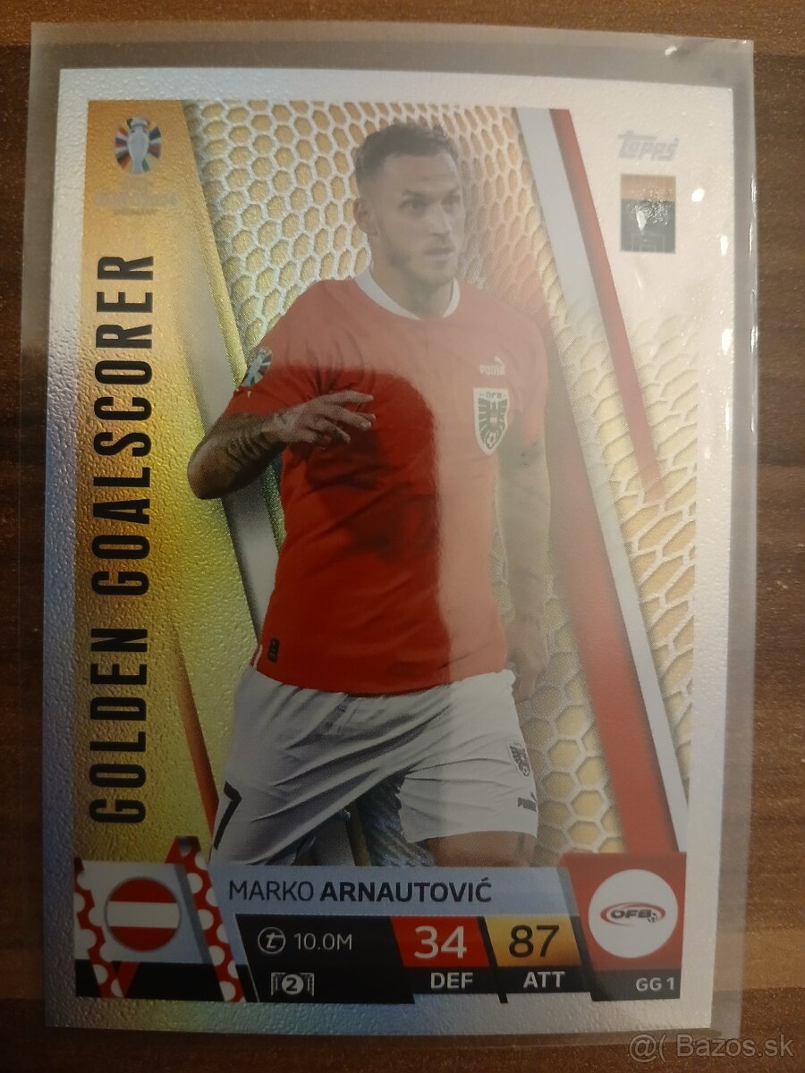 Futbalové kartičky TOPPS MATCH ATTAX EURO 2024-GOLDEN GOALSC