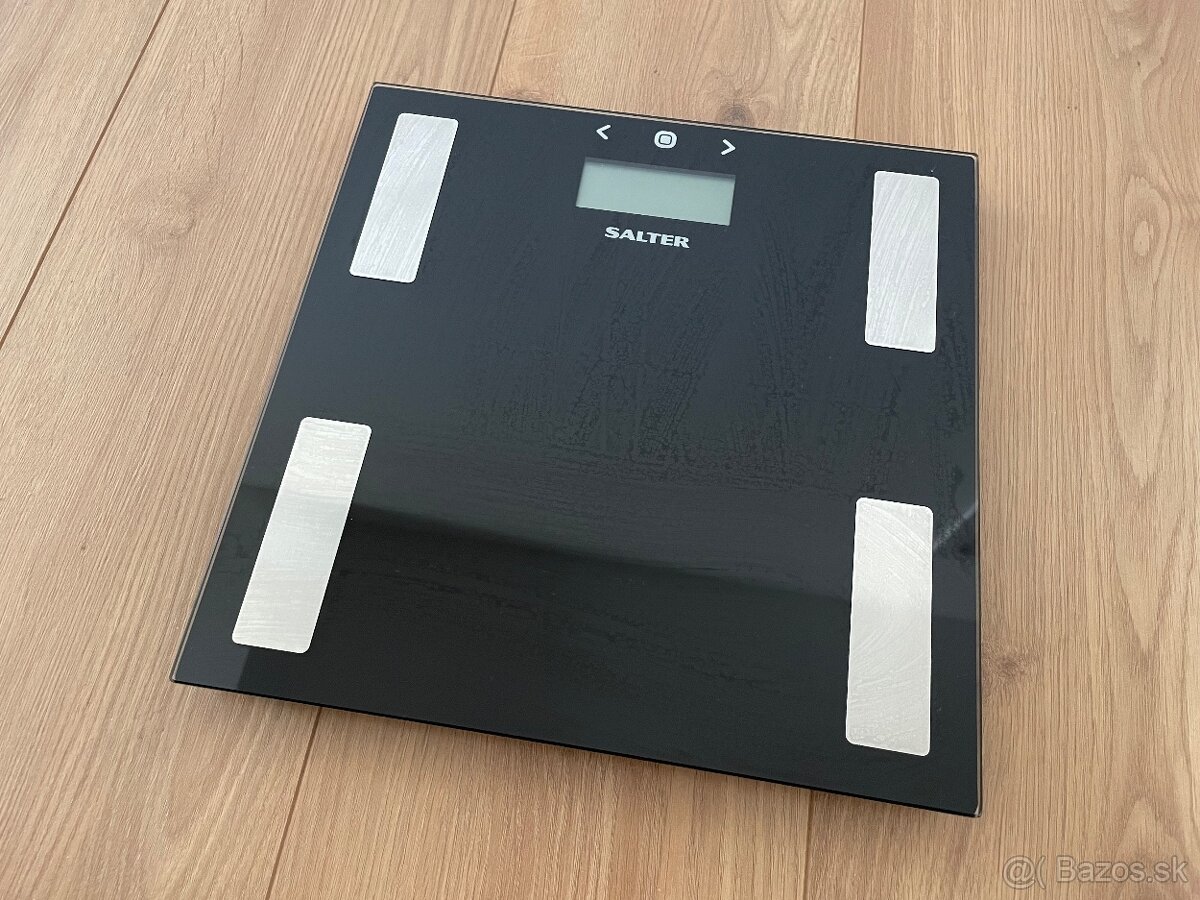 Glass Analyser Bathroom Scale - Black