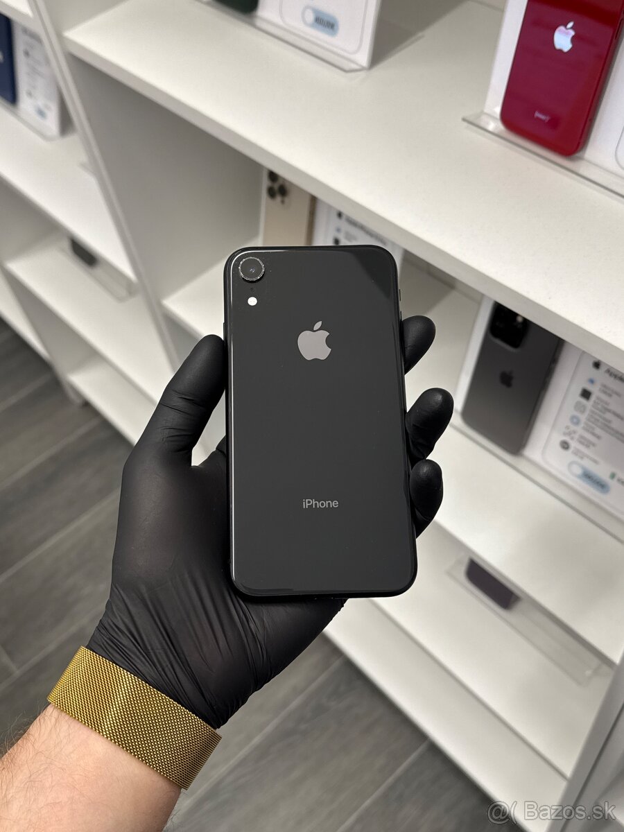 ZÁRUKA 1 ROK /  Apple iPhone XR 64GB Black, 100% ZDRAVIE