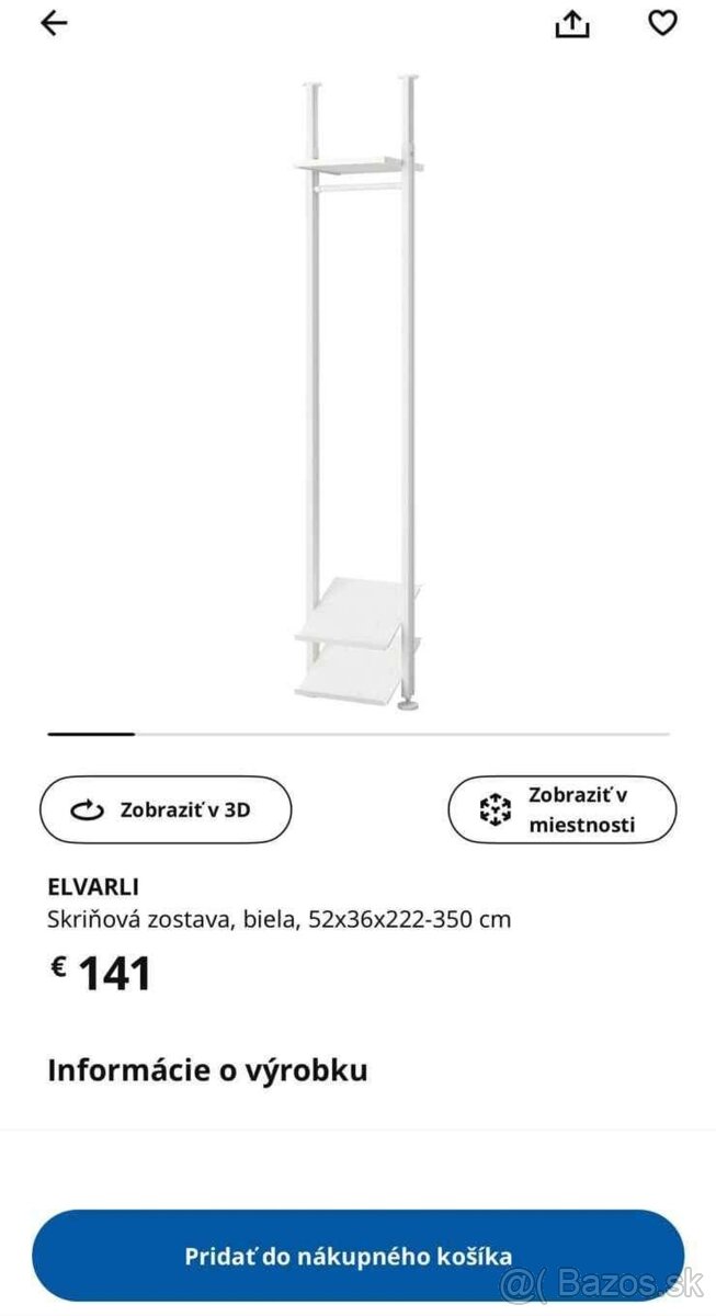 Skriňová zostava Ikea Elvarli