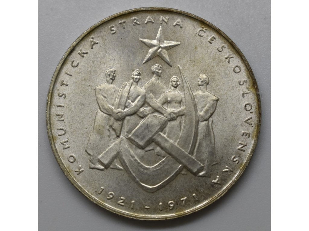 50 Koruna 1971 "50. výročí založení KSČ"