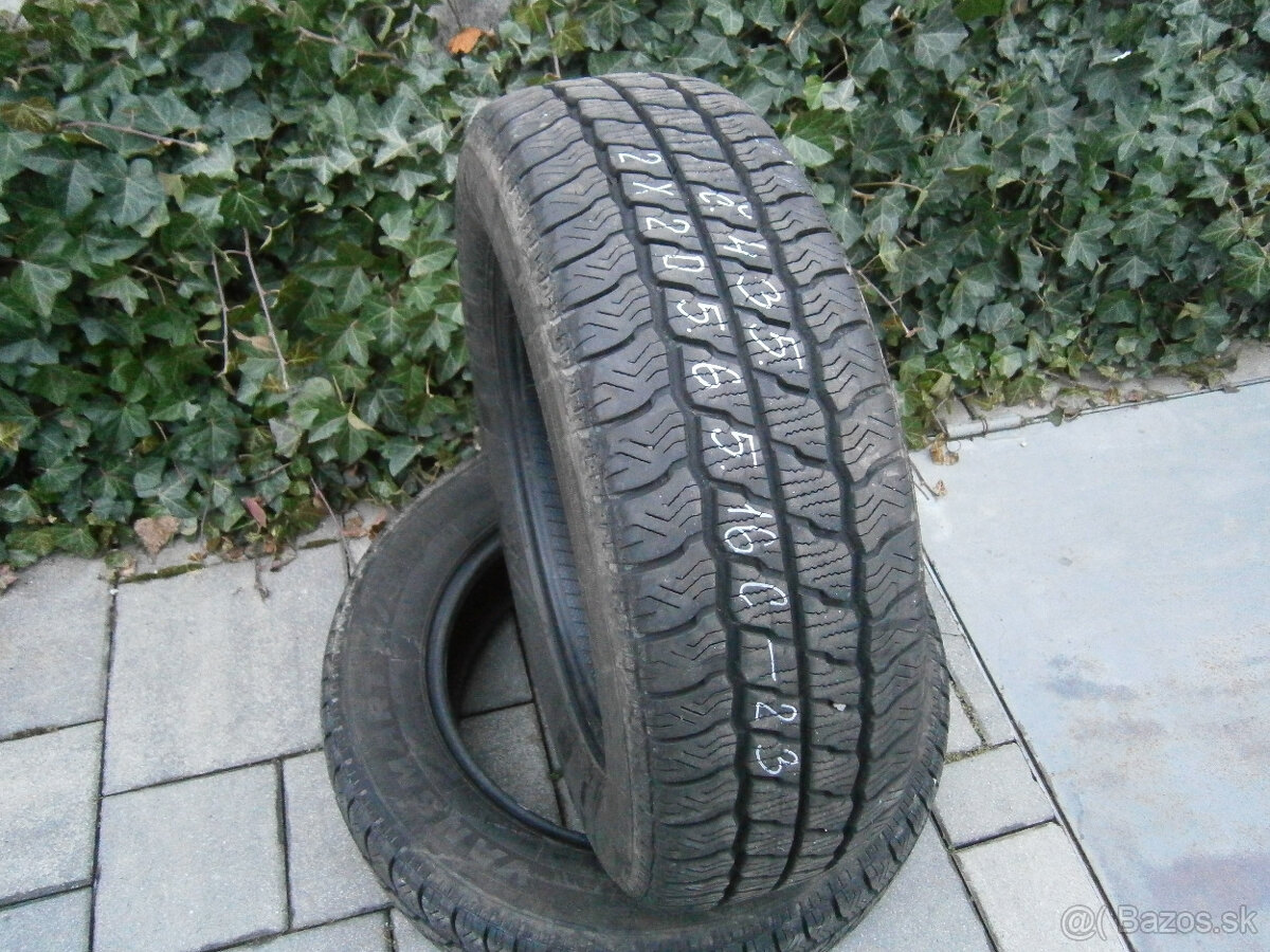 Predám 2x zimné pneu MAXXIS 205/65 R16C 107/105T