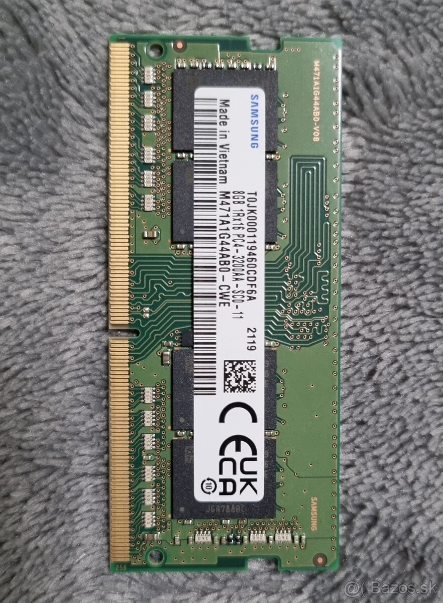 DDR3 8GB Samsung 3200MHz - M471A1G44ABO-CWE