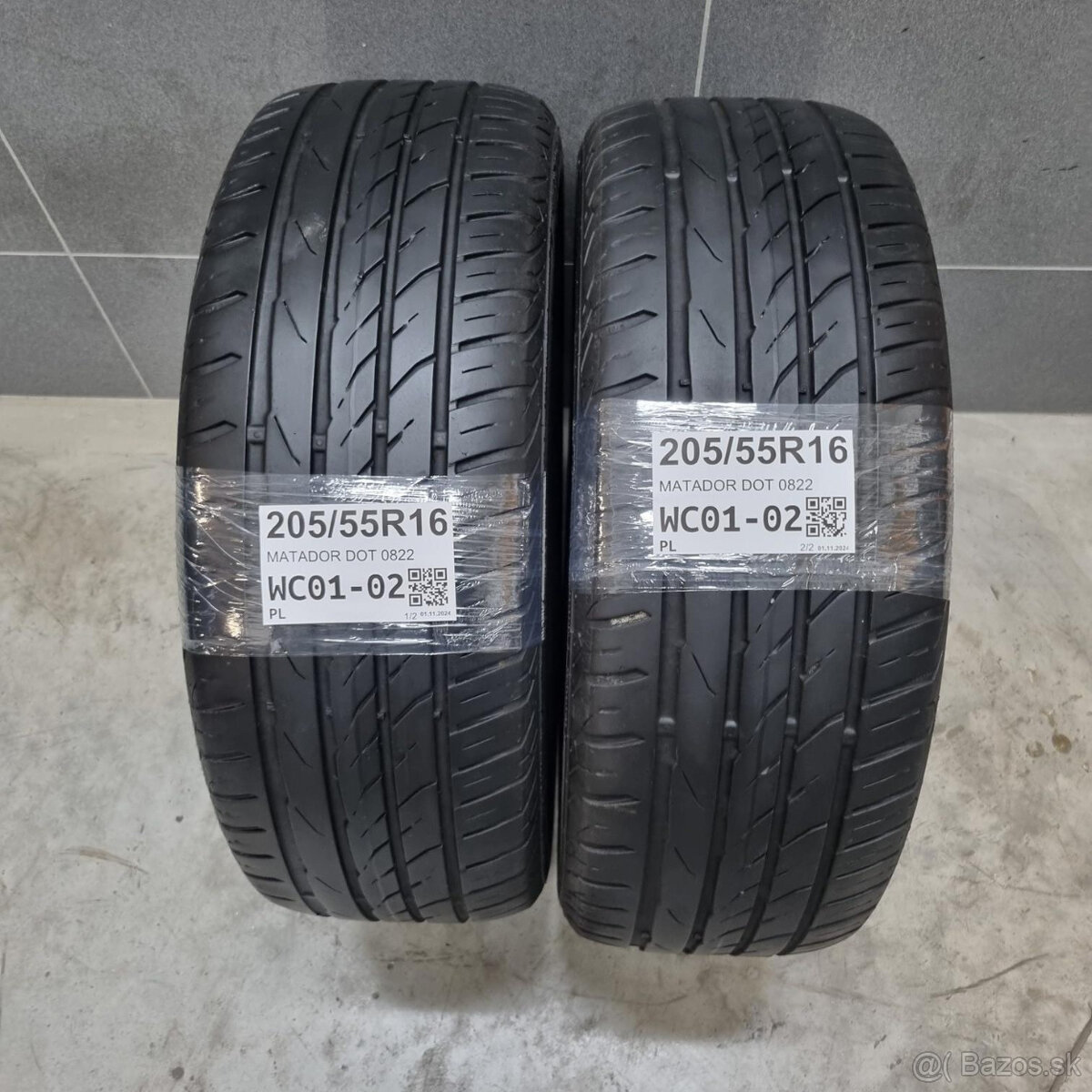 Letné pneumatiky 205/55 R16 MATADOR DOT0822