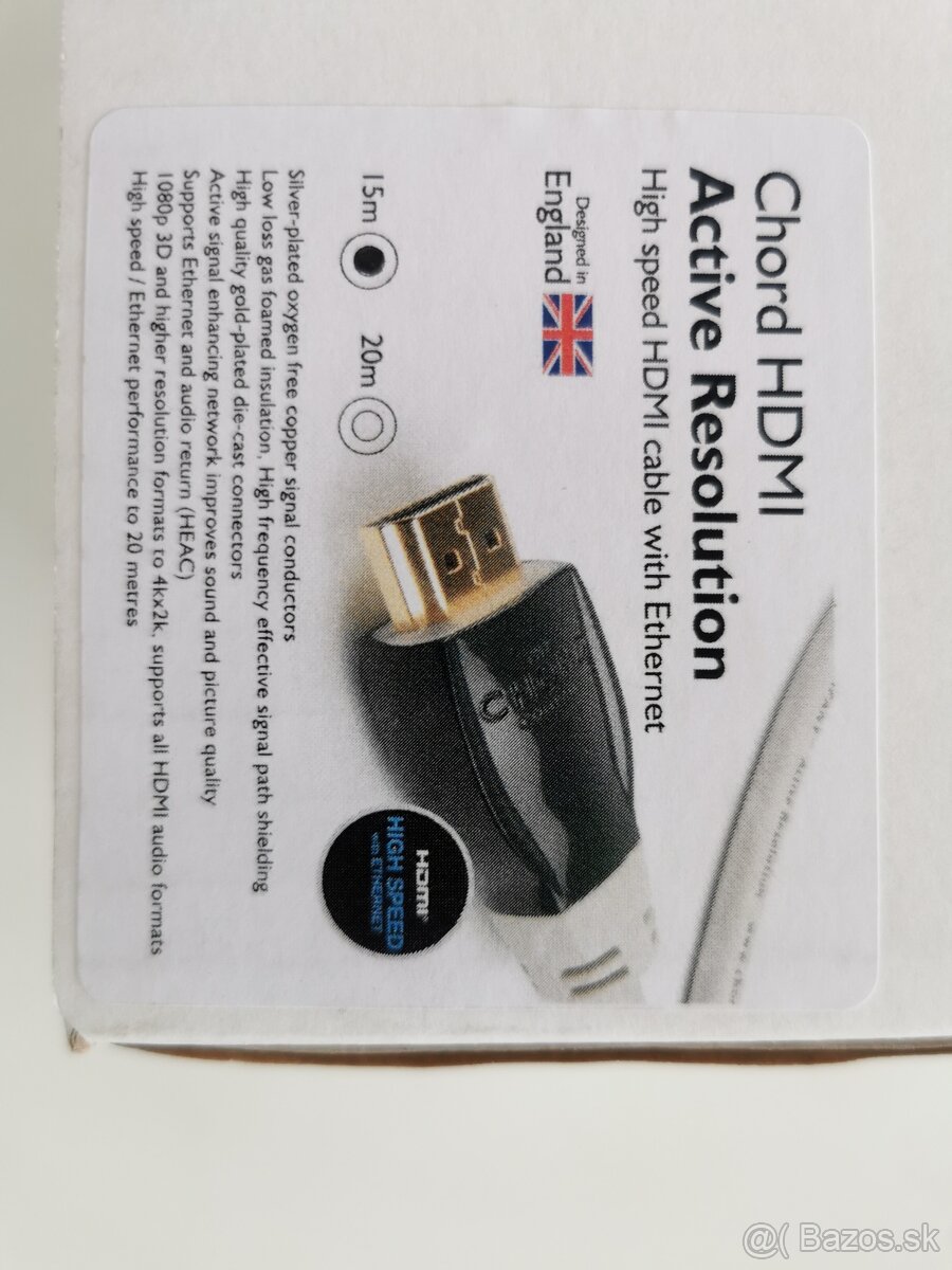 Chord HDMI Active Resolution 15 m bez straty signalu