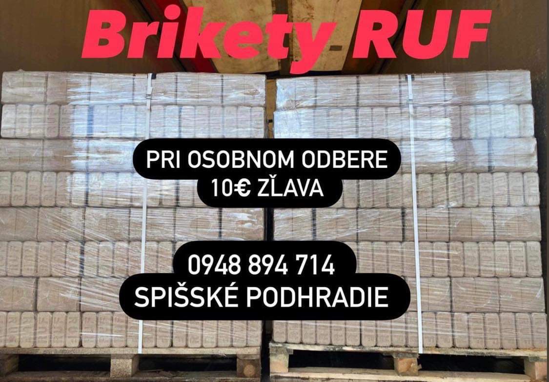 Brikety Ruf Buk alebo Dub.