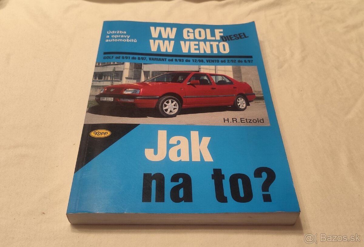 VW GOLF 3 , VENTO - příručka na opravy a údržbu manuál