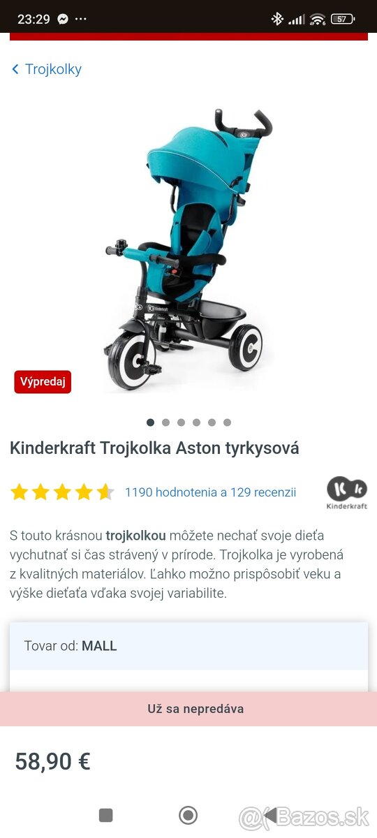 Kinderkraft trojkolka