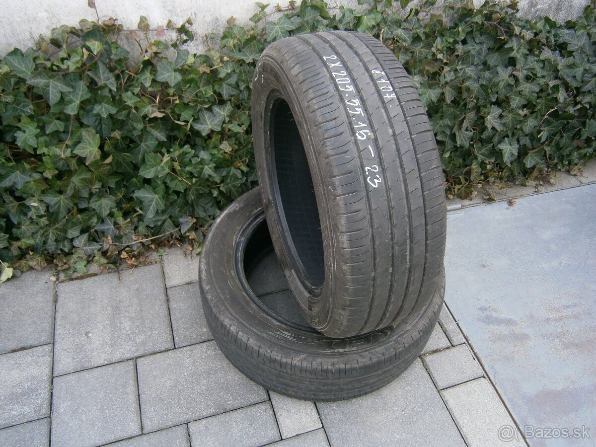 Predám 2x letné pneu Falken 205/55 R16 91VXL