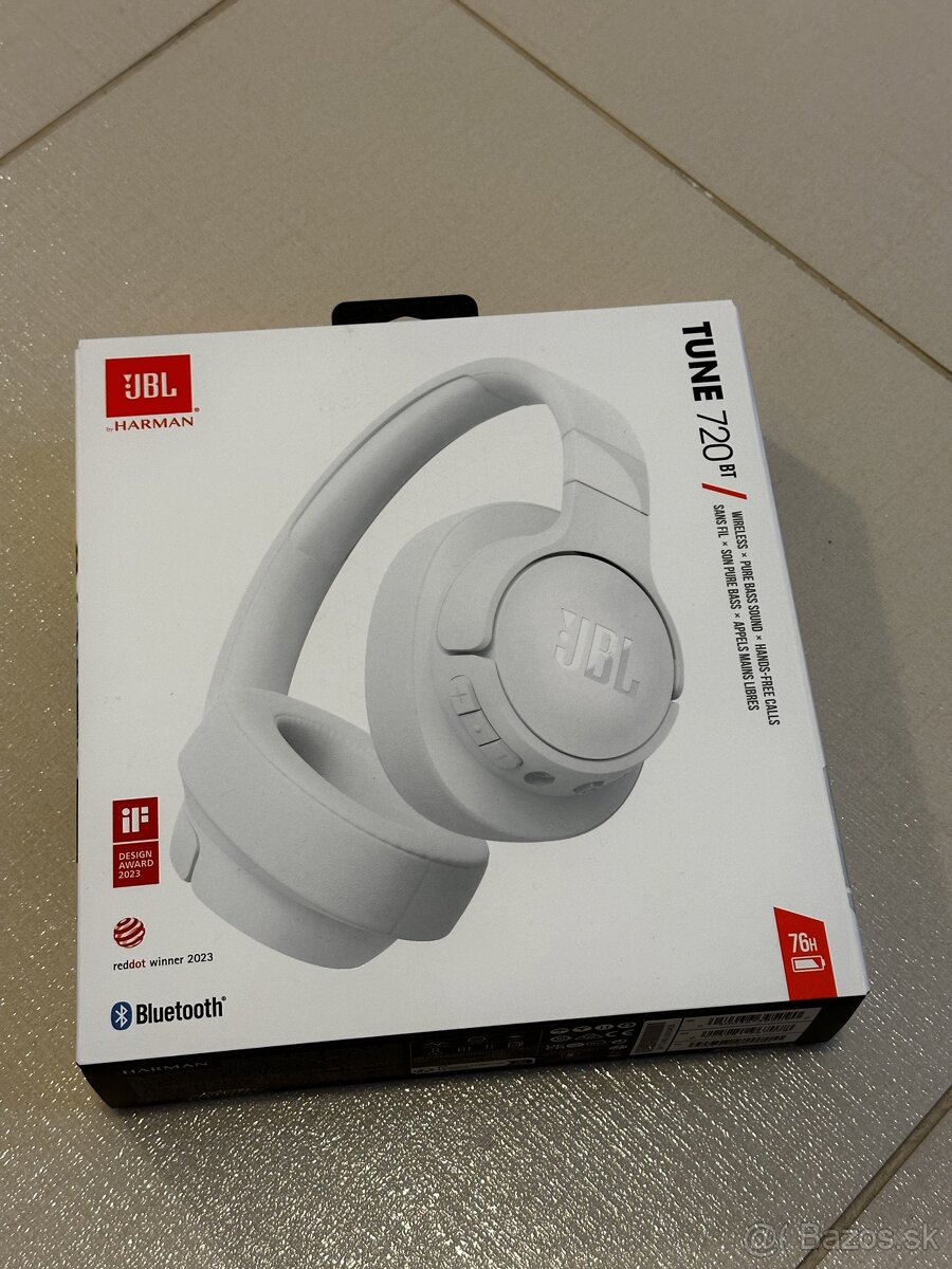 JBL Tune 720 BT bluetooth sluchadla