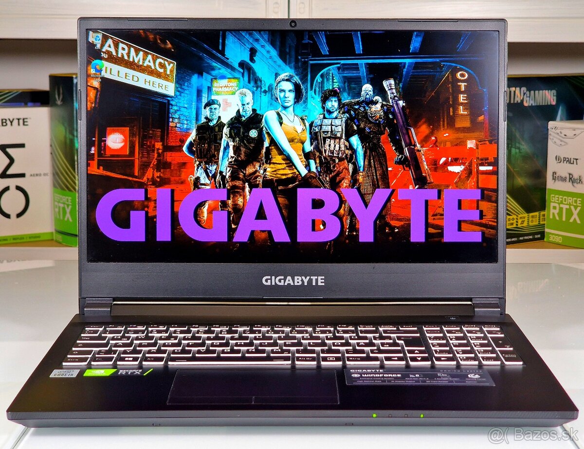 Herní notebook GIGABYTE | RTX 3060 130W | 16GB | SSD