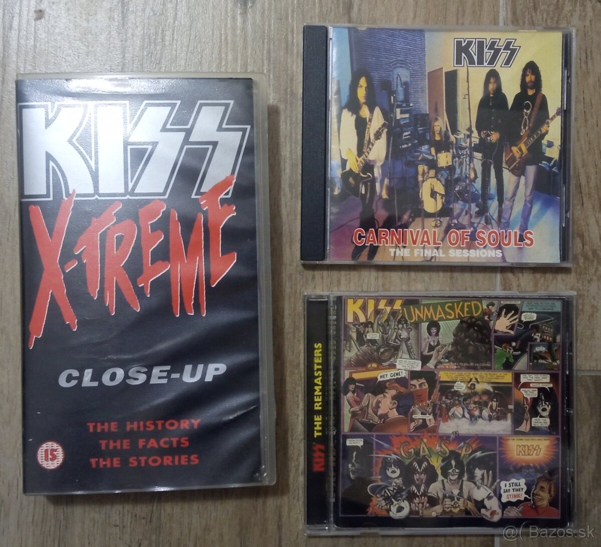 Predám cd a vhs Kiss