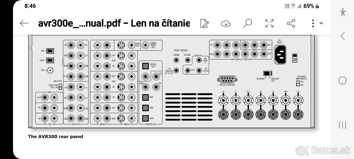 ARCAM AVR 300e 7.1 kanal cena 150e možná dohoda