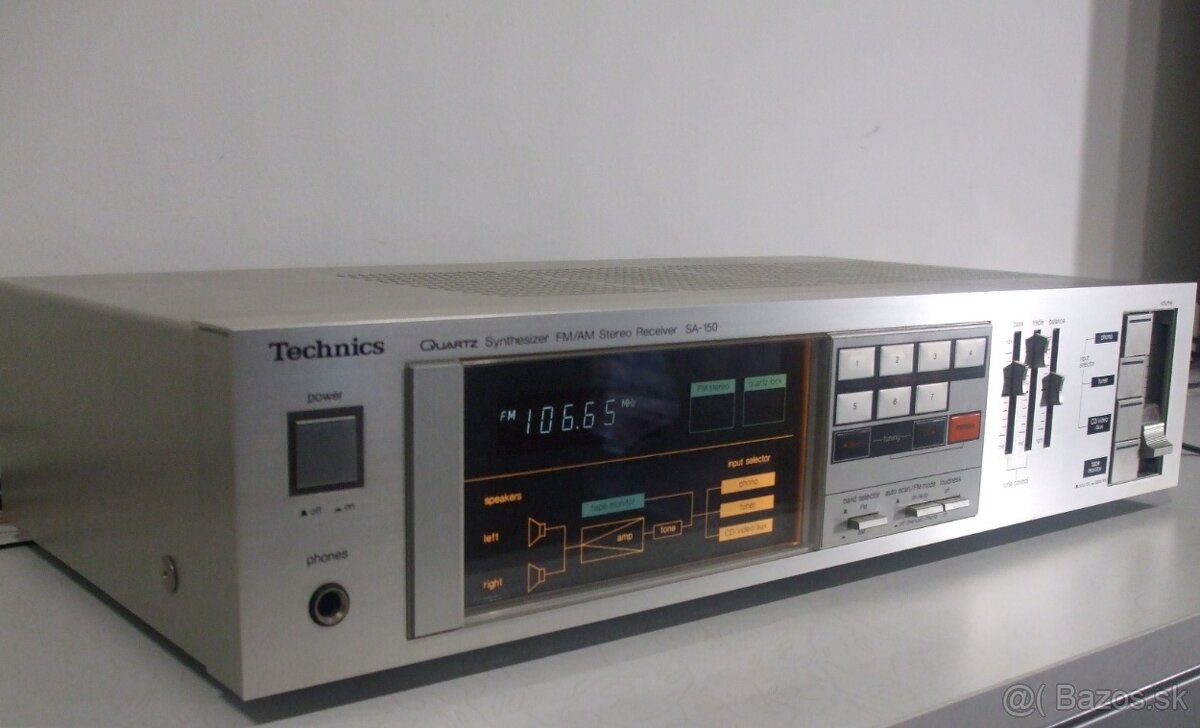 TECHNICS receiver = zosilnovac s tunerom SA150, vyroba Japan