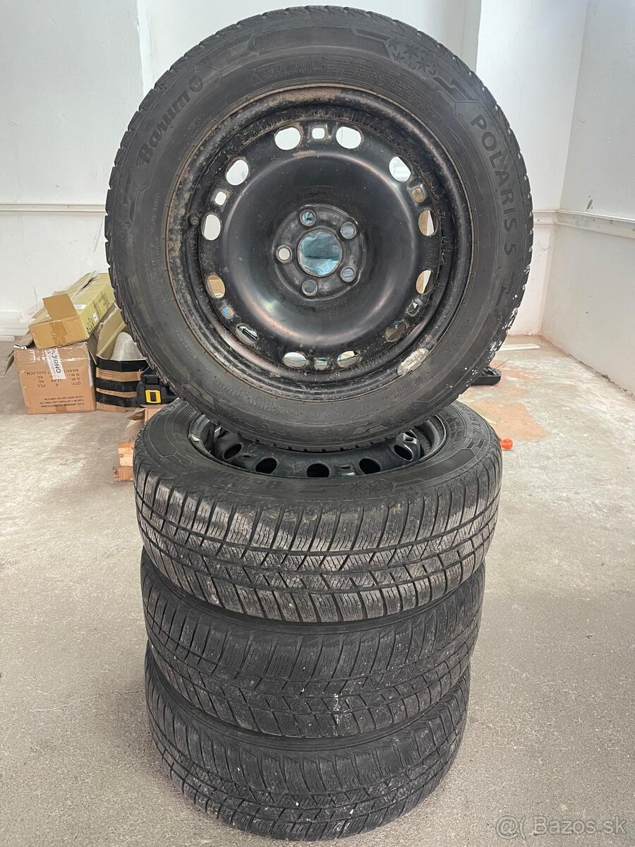 Disky R15 5x100 6Jx15H2 ET38 so zimnými pneu 185/60R15