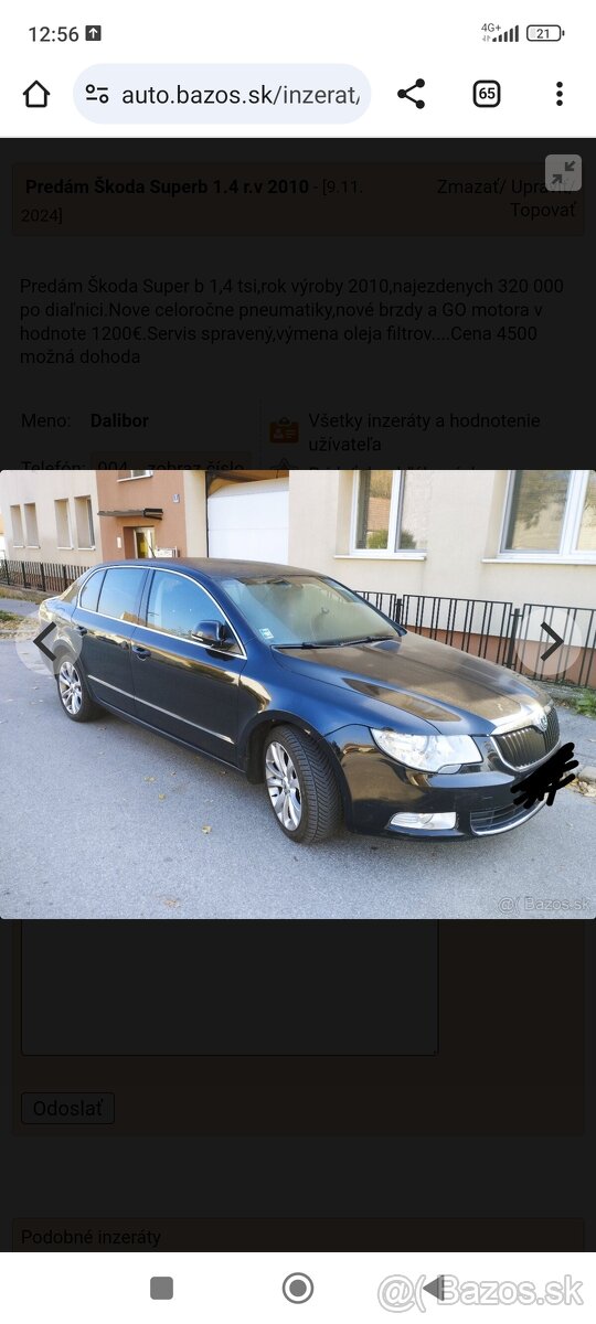 Predám Škoda Super b 2010