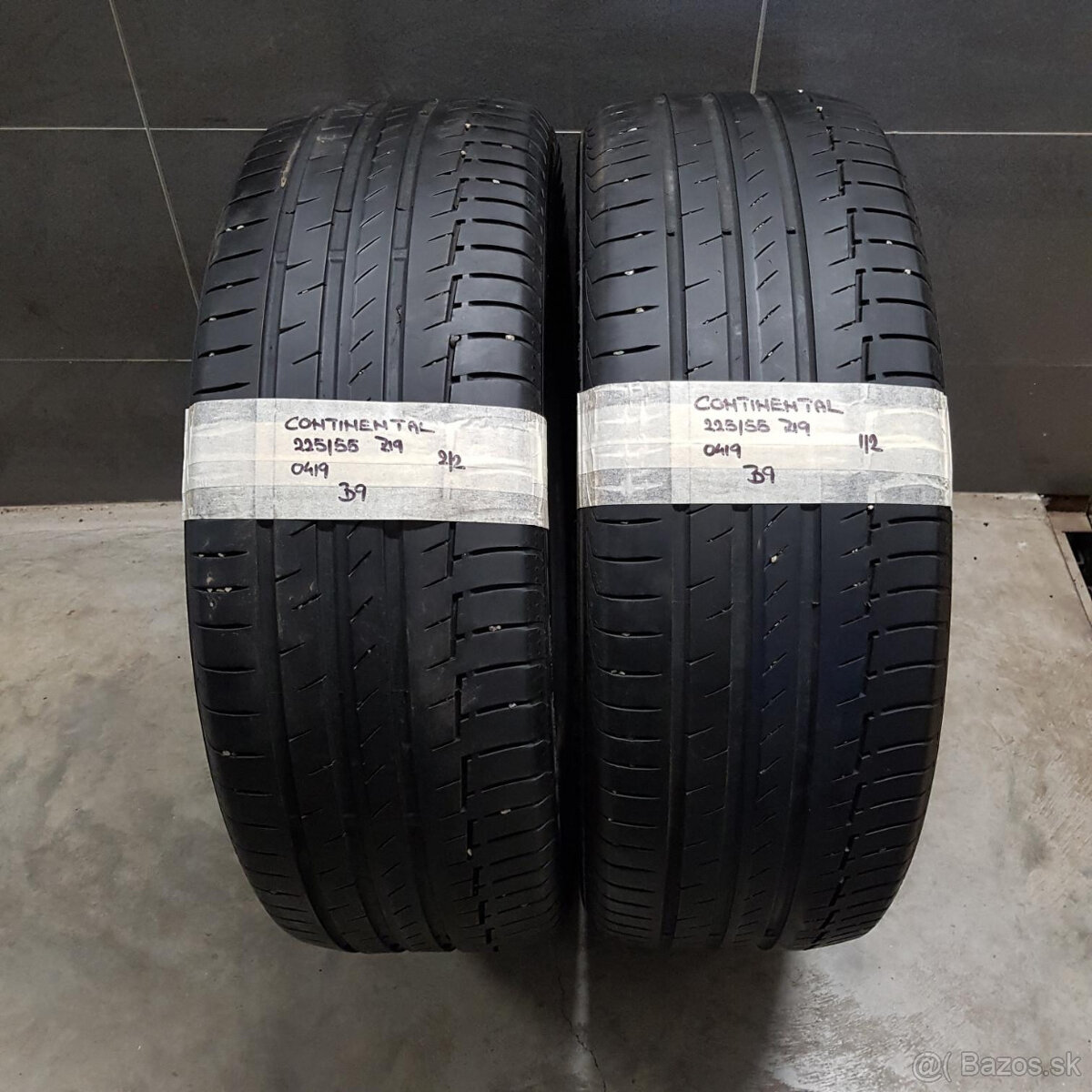 Letné pneumatiky 225/55 R19 CONTINENTAL DOT0419