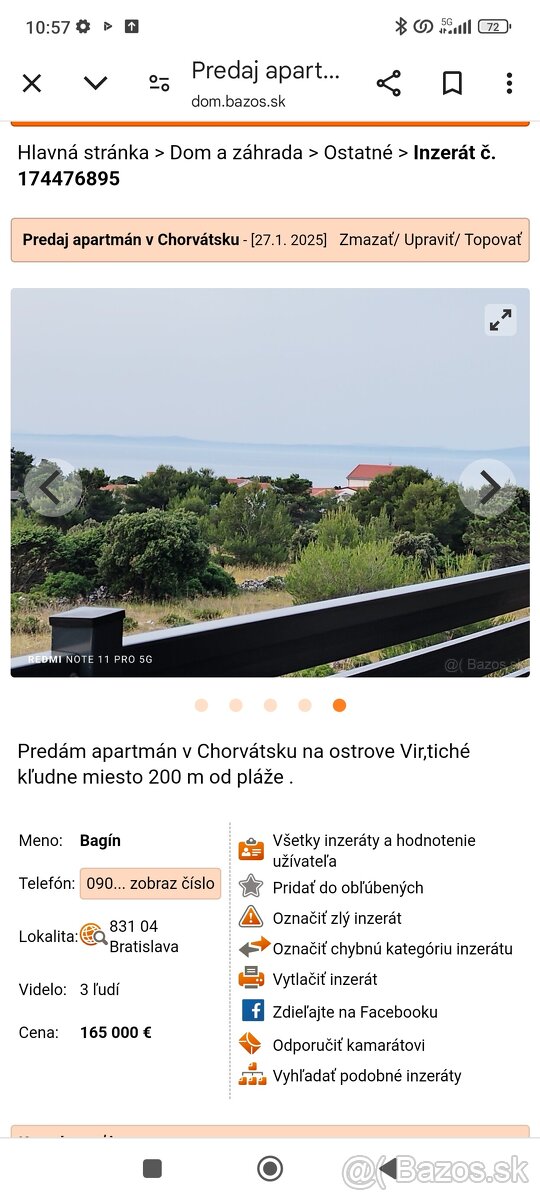 Predaj apartmán v Chorvátsku