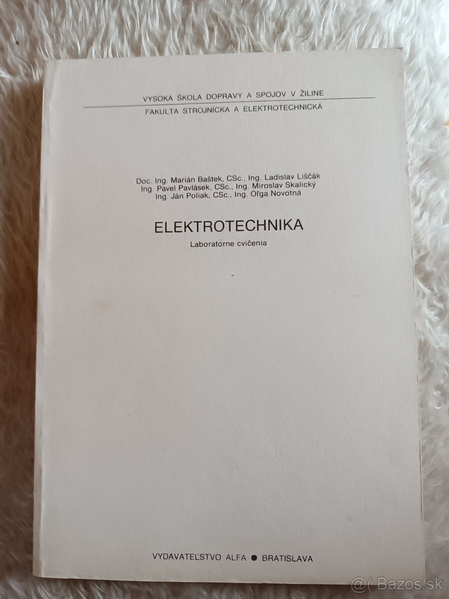 Skriptá „Elektrotechnika: Laboratórne cvičenia“ 1990