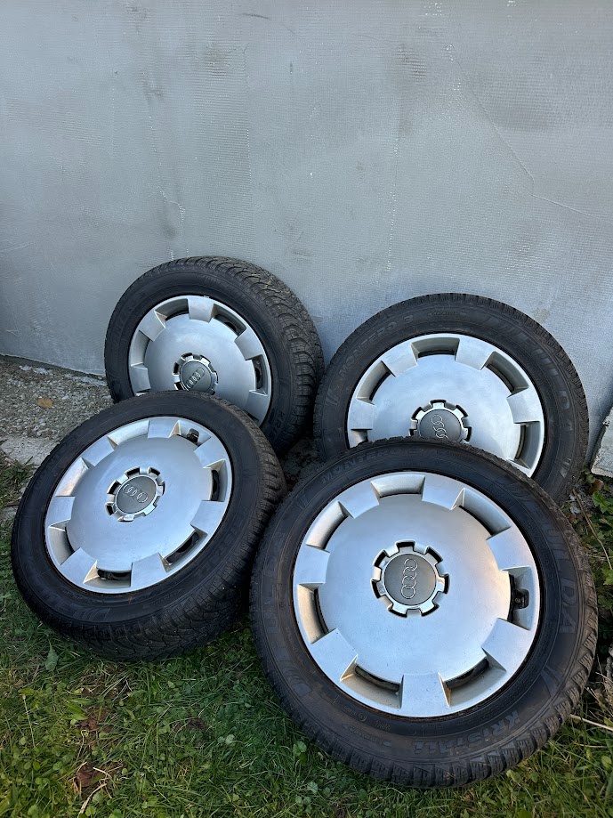 Plechové disky +Zimne pneu Fulda 205/55 R16 5x112