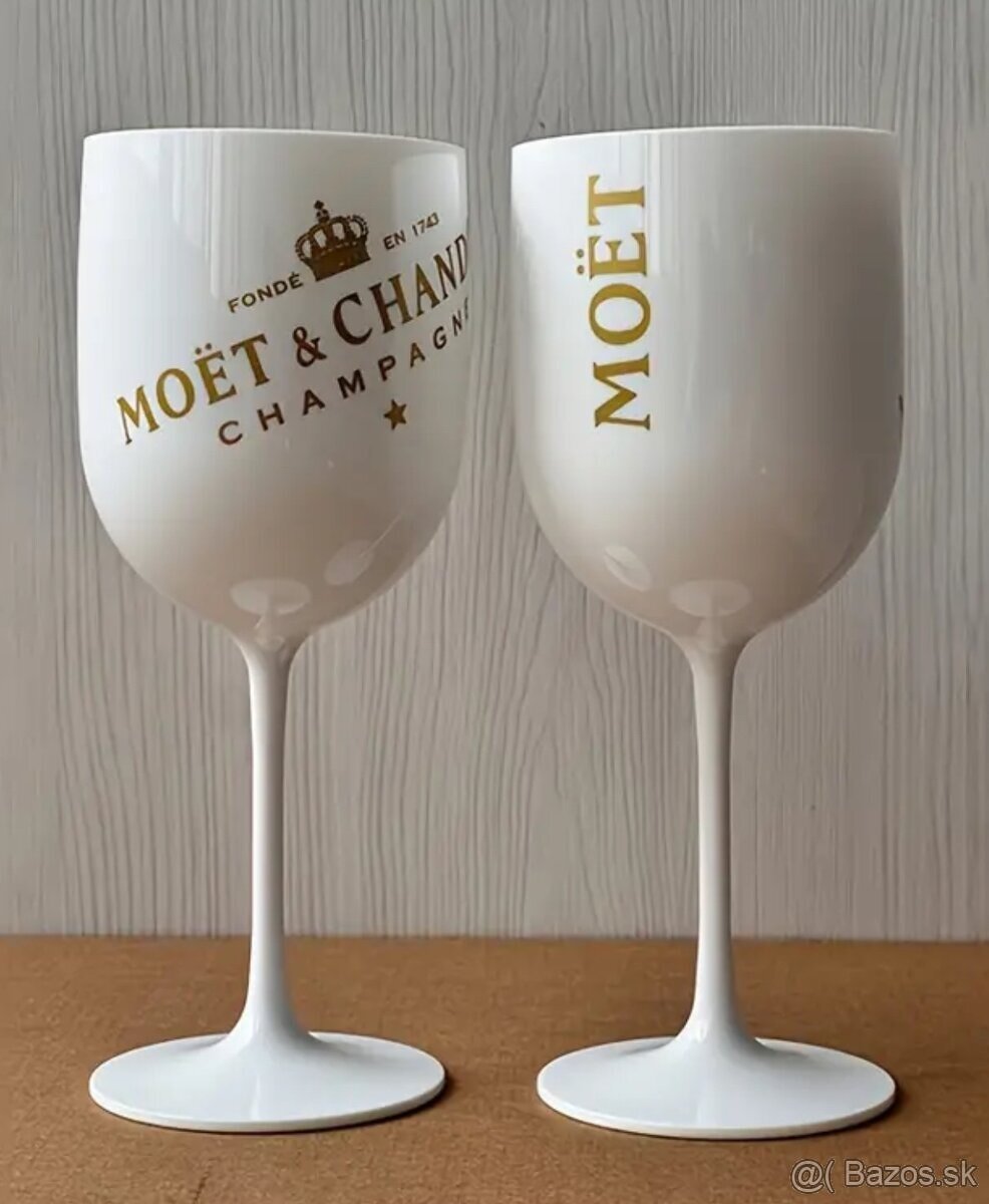 Moët&Chandon Luxusné biele poháre, Moet pohár, poháre