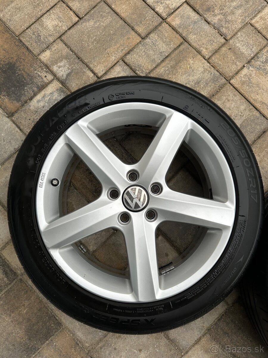 17"Elektróny originál Volkswagen Golf 6,7,8 5x112 letné 2 ks