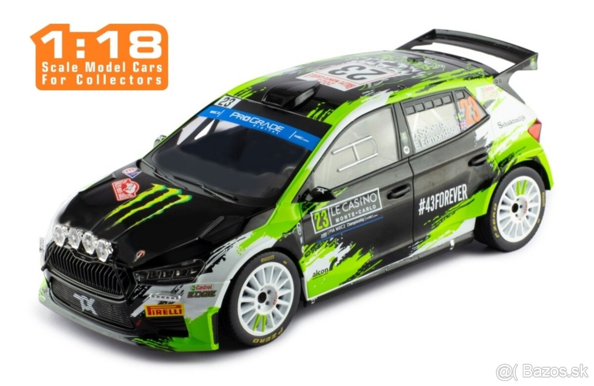 Modely Škoda Fabia Rally2 1:18 IXO