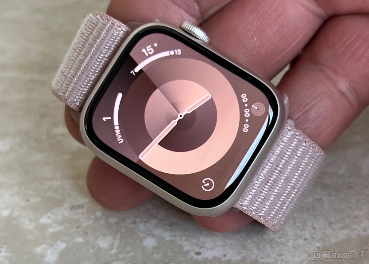 Apple Watch 9 41mm starlight, záruka 6.Novembra 2024