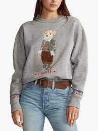 RALPH LAUREN BEAR damska luxusna vysivana mikina S-L