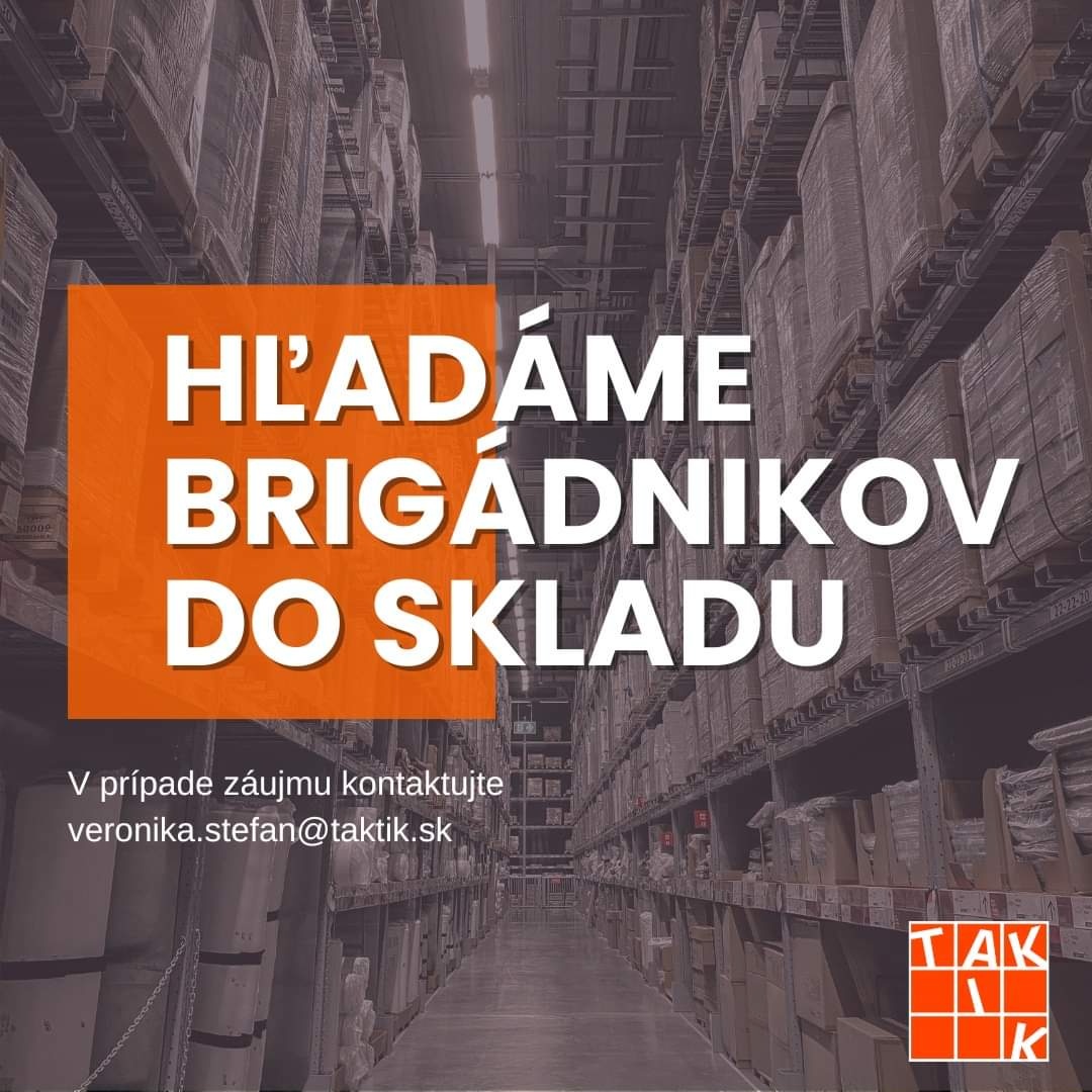 Operátor skladu v Dolnom Hričove aj na dohodu