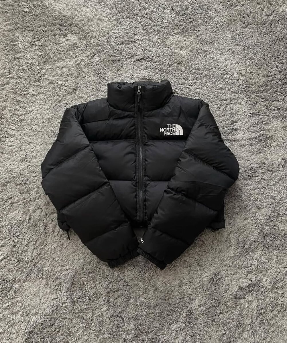 The North Face 1996 Nuptse Cropped Puffer Jacket–Black